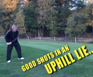 Good shots in an uphill lie...           Golf with Marcus Edblad