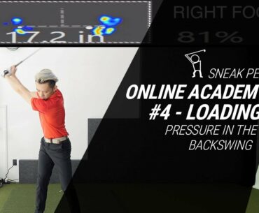 SNEAK PEAK OF NEW ONLINE ACADEMY #4 - Loading Pressure in the Full Backswing with Swing Catalyst 3D