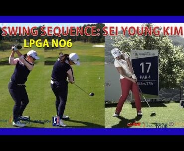 2020 LPGA NO6 Sei young KIM Power Driver Swing, Slow-Motion, Beautiful golf swing