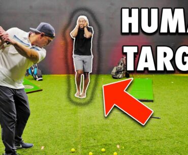 Painful Game of Human Dart Board! | Bryan vs Mark | Exp Golf