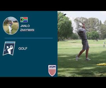 Janlo Zaayman | Recruiting Golf | ASM Scholarships