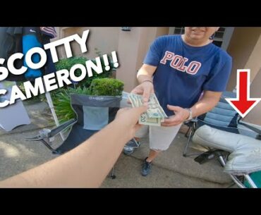 WE FOUND AN EXPENSIVE SCOTTY CAMERON GOLF CLUB AT A GARAGE SALE