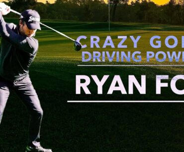 CRAZY golf DRIVING POWER with TOUR PLAYER RYAN FOX