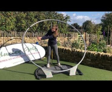 Back Garden Review of the PlaneSWING golf swing trainer by Hannah Holden of National Club Golfer
