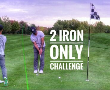 Playing Golf 2 iron Only