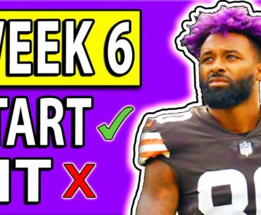 Week 6 Fantasy Football Rankings | 2020 Fantasy Football Week 6 Start Em Sit Em