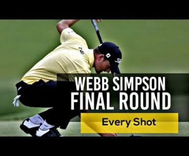 Webb Simpson Every Shot Final Round  Shriners Open 2020 |  PGA Tour