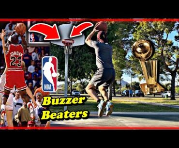NBA Buzzer Beater Challenge *PLAYOFF Edition* | Randall Twins
