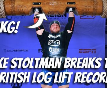 LUKE STOLTMAN BREAKS THE BRITISH LOG LIFT RECORD!