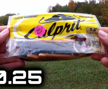 Bass Fishing With a Texas Rig Worm that Cost $0.25 - Budget Fishing!