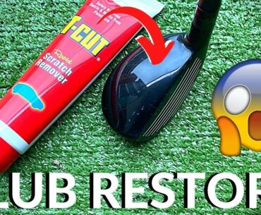 Can T-CUT Refurb Your SCRATCHED and Bruised GOLF CLUBS!? (Amazing Results)