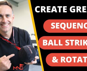 CREATE THE PERFECT BODY SEQUENCE IN YOUR SWING - Tour Striker Smart Ball Golf Training Aid