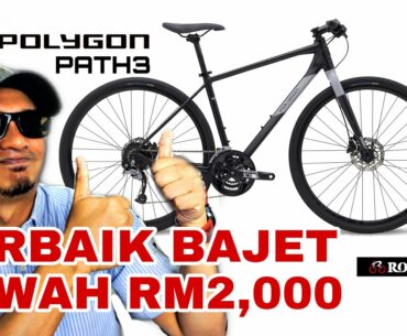 BAJET BAWAH RM2,000 TERBAIK Basikal Hybrid Polygon Path3 Review | Rodalink Malaysia