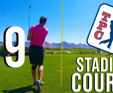 SURVIVING THE STADIUM | TPC Scottsdale Stadium BACK 9 Course Vlog with Hole Flyovers