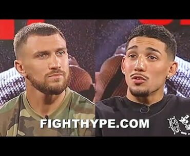 TEOFIMO LOPEZ LOOKS LOMACHENKO DEAD IN THE EYE & ASKS "WE GONNA DO THIS RIGHT NOW"