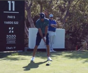 Tiger Woods Driver Swing Slow motion @ 2020 ZoZo Championship