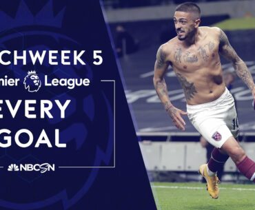 Every Premier League goal from 2020-21 Matchweek 5 | NBC Sports