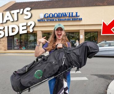 WE BOUGHT A $15 GOODWILL MYSTERY BAG FULL OF GOLF CLUBS