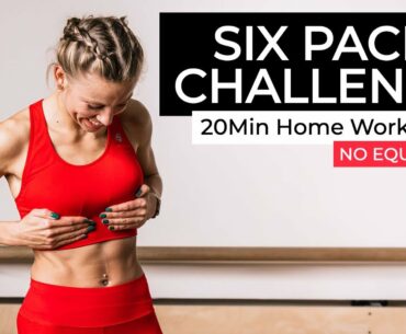20Min Six Pack Challenge Part III - TOP Exercises for Advanced at Home // NO EQUIPMENT
