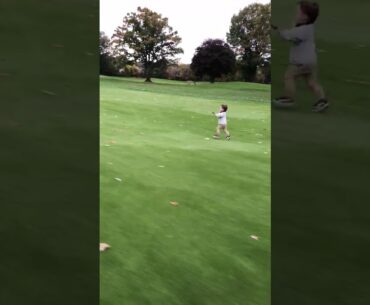 Amazing Toddler Golfer