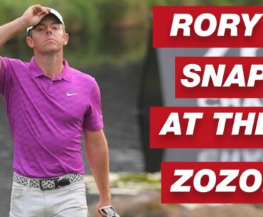 RORY McILROY SNAPS A CLUB AT THE 2020 ZOZO CHAMPIONSHIP