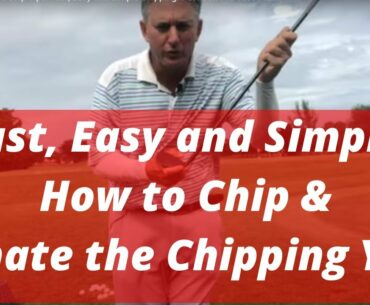 How to Chip and Eliminate the Chip Yips! Fast, Easy and Simple Chipping! PGA Golf Pro Jess Frank