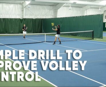 Simple Drill To Improve Your Tennis Volley Control