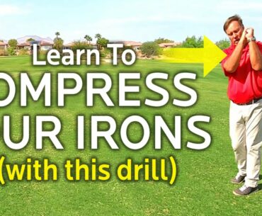 COMPRESS IRONS WITH THIS GOLF DRILL (a little tricky but great)