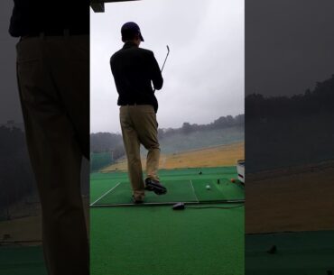 4 Iron in rainy day