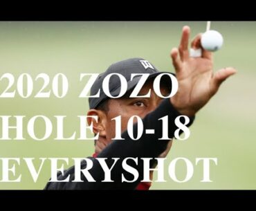 Tiger Woods Every-Shot Final Round B9 @ ZOZO Championship 2020 |Sherwoods CC