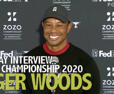 Tiger Woods Sunday Flash Interview 2020 Zozo Championship @ Sherwood - Final Round