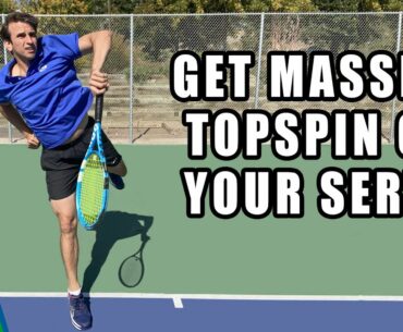 Get Massive Topspin On Your Serve I TENNIS LESSON