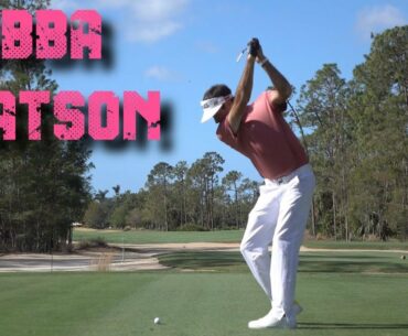 BUBBA WATSON 120fps IRON TEE SHOT SLOW MOTION GOLF SWING 1080 HD