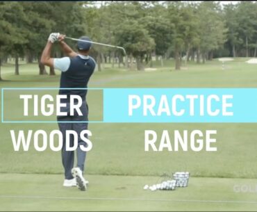 Tiger Woods At The Range ! | Wedge-Iron-Woods-Driver