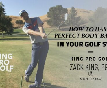 How to have perfect body balance in your golf swing