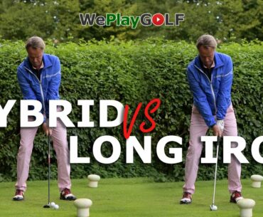 Difference between a LONG IRON and a HYBRID golf swing