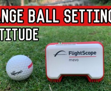 Flightscope Mevo | Range Ball Settings