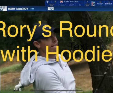 Rory Mcilroy round with Hoodie at ZOZO CHAMPIONSHIP 2020