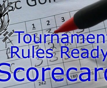 Tournament Rules Ready: Scorecards