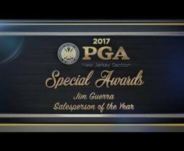 Jim Guerra, Dunning and Greg Norman - Salesperson of the Year