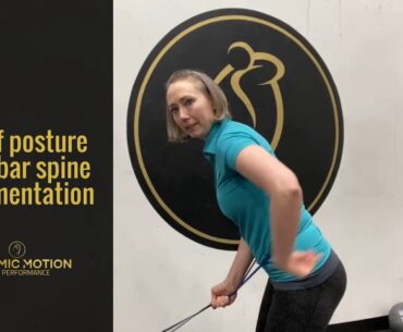 Golf posture lumbar spine segmentation