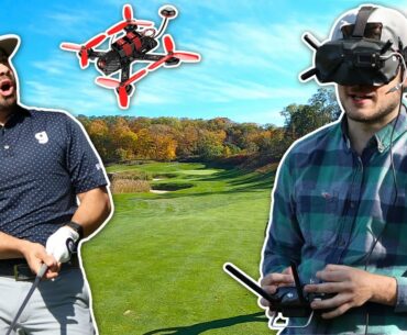 EPIC FPV DRONE GOLF FOOTAGE | Chasing the Golf Ball with an FPV Drone