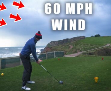 PLAYING GOLF IN A STORM!!! |  Every Shot Course Vlog With Flower & Leon...