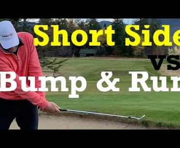 Short Sided Chipping vs. Bump & Run - Golf Swing Basics - IMPACT SNAP