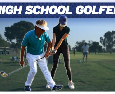 High School Golfer Girl - Beginner Golf Lesson