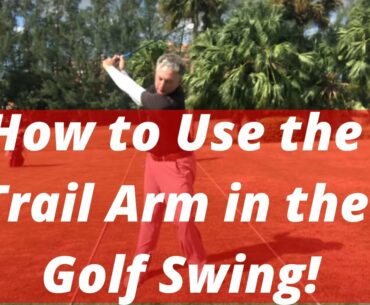 How to Use the Trail Arm in the Golf Swing | Right Arm Drill ! PGA Professional Jess Frank