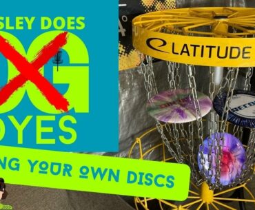 How To Dye Your Own Disc Golf Discs at Home - shaving cream mound