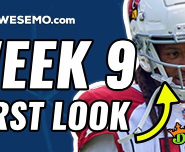 NFL DFS PICKS: WEEK 9 FIRST LOOK DRAFTKINGS + FANDUEL STRATEGY 11/3