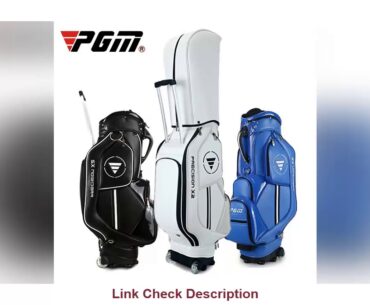 Pgm Golf Standard Ball Bag Professional Leather PU Waterproof Golf Cart Club Airbag High Capacity P