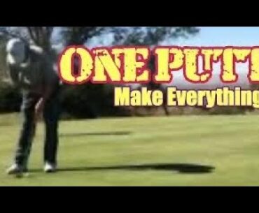 Drop everything with arm lock putter